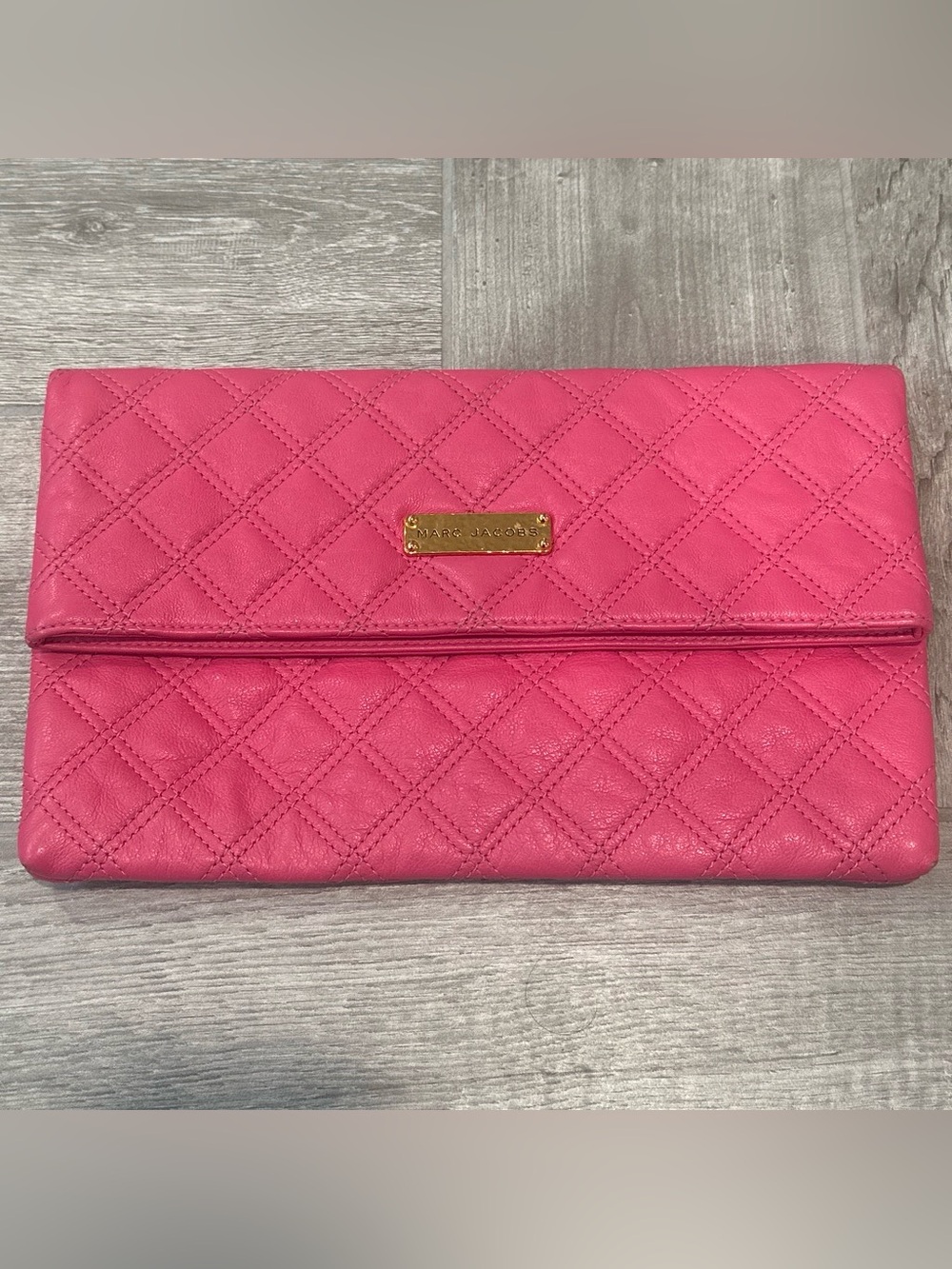 Marc Jacobs Eugenie Quilted Leather Clutch